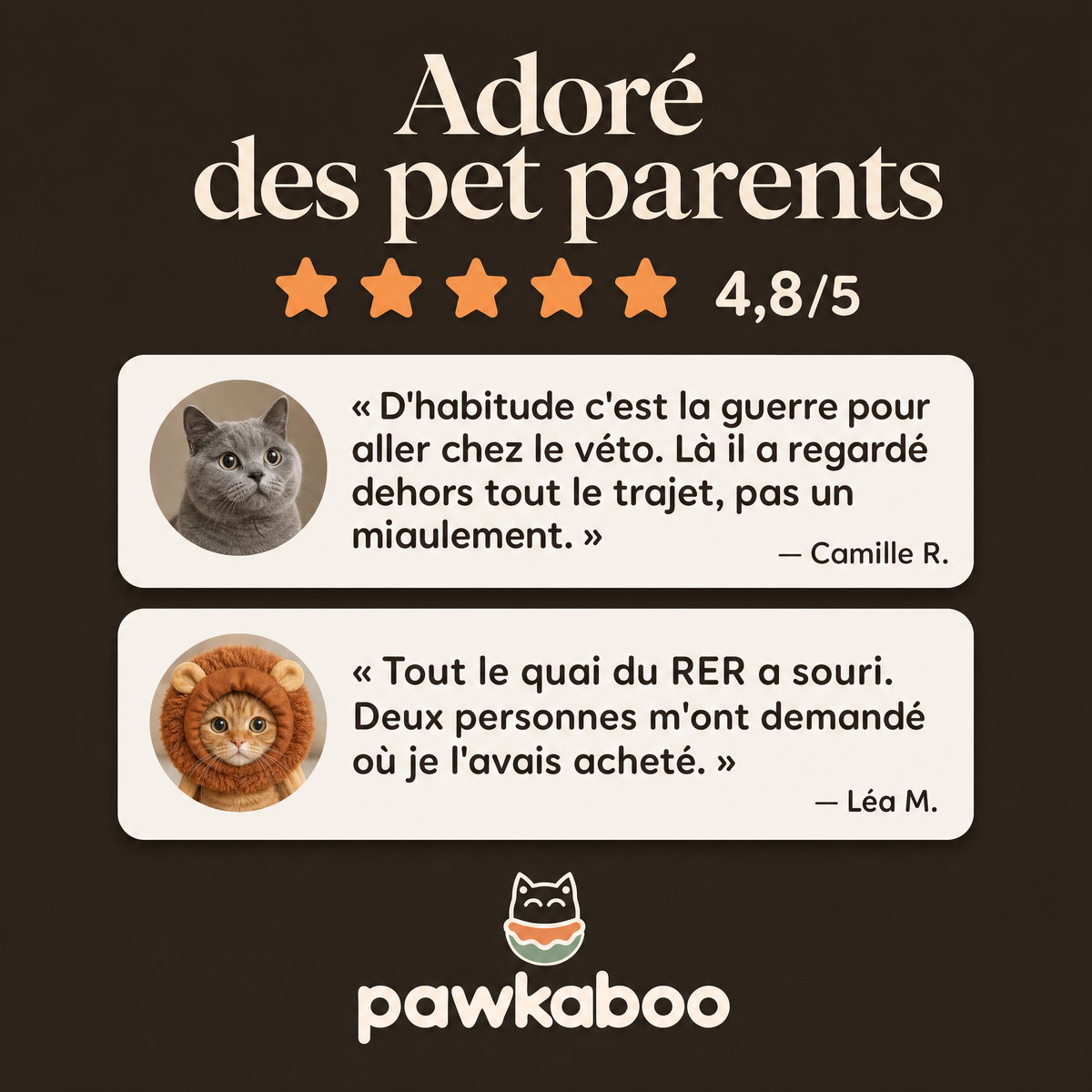 Avis clients Pawkaboo — noté 4,8/5 par les pet parents