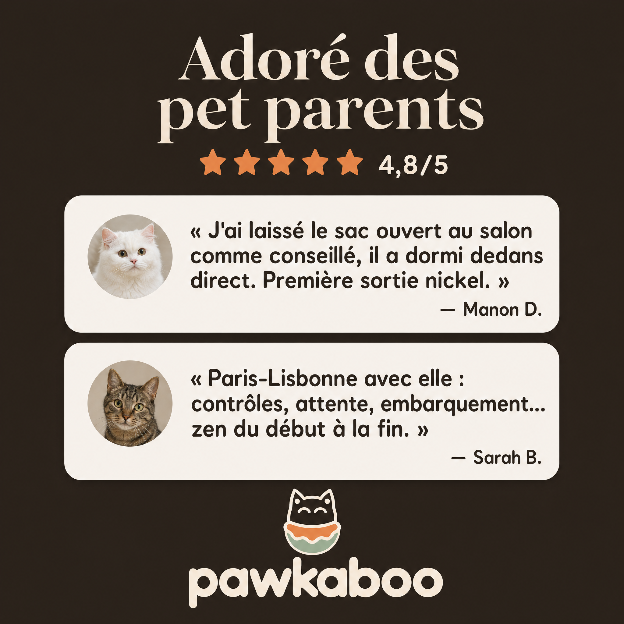 Avis clients Pawkaboo — noté 4,8/5 par les pet parents