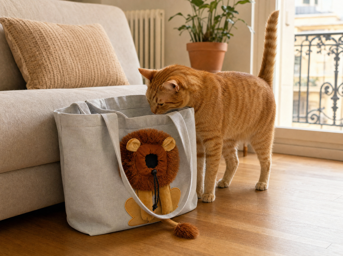Posez le sac ouvert